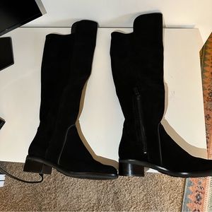 Cole Haan Velvet black riding boots